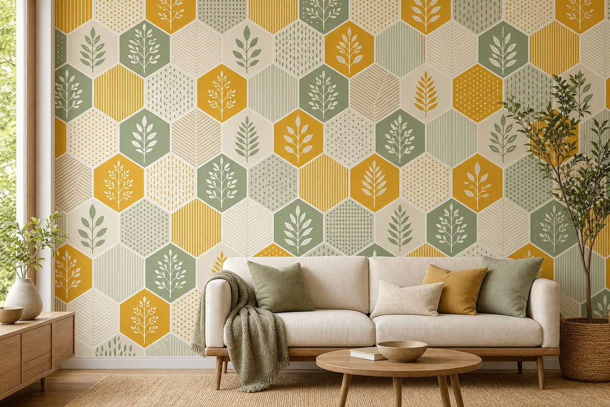 Cream Design Wallpaper Mural product view