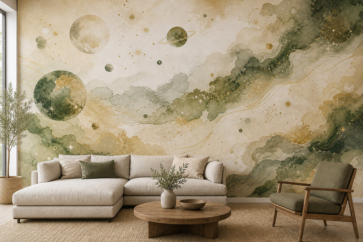 Cream Design Wallpaper Mural product view