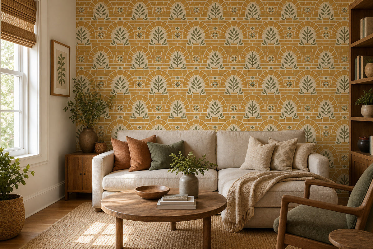 Cream Design Wallpaper Mural product view