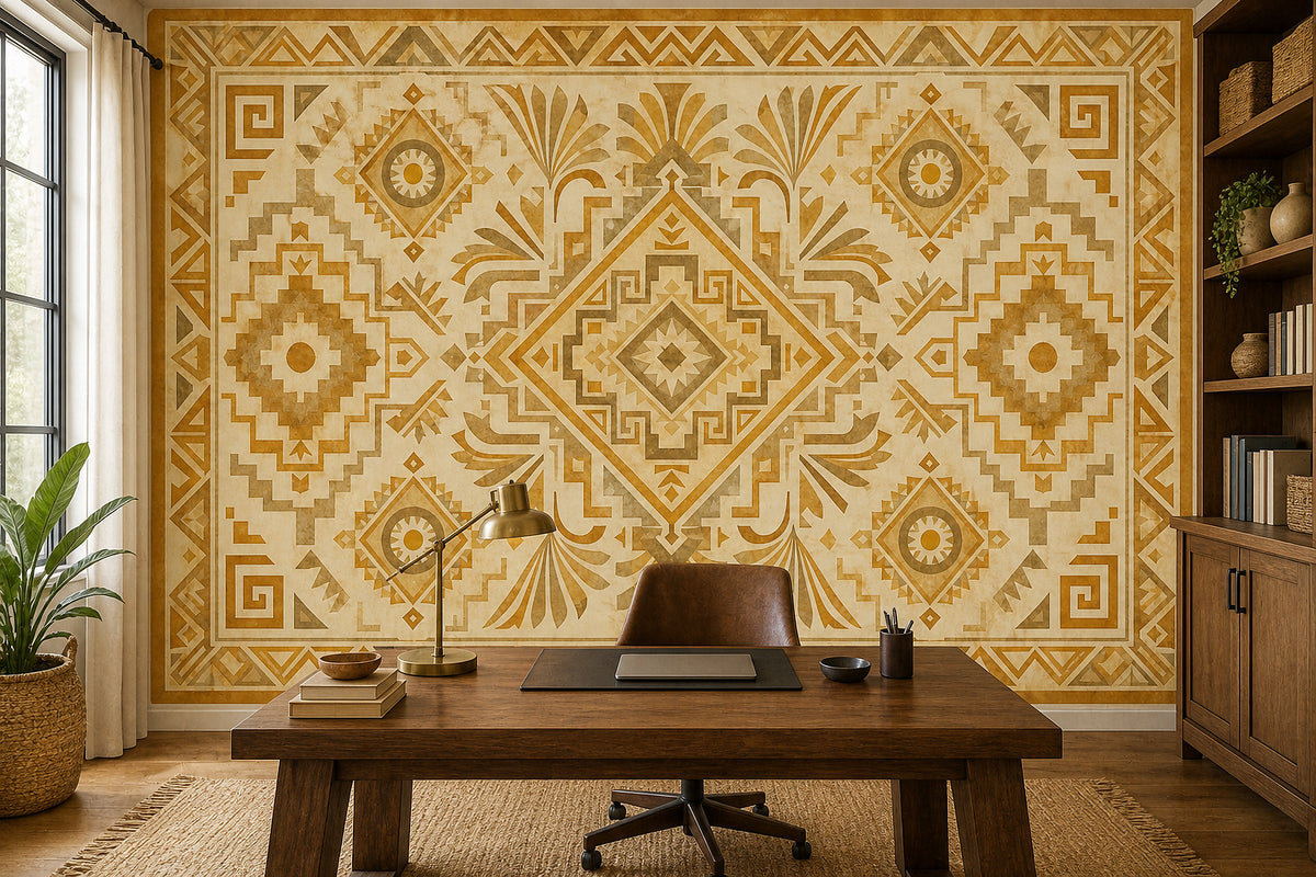 Cream Design Wallpaper Mural product view