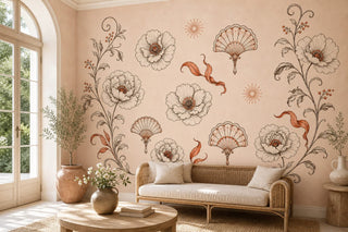 Cream Design Wallpaper Mural