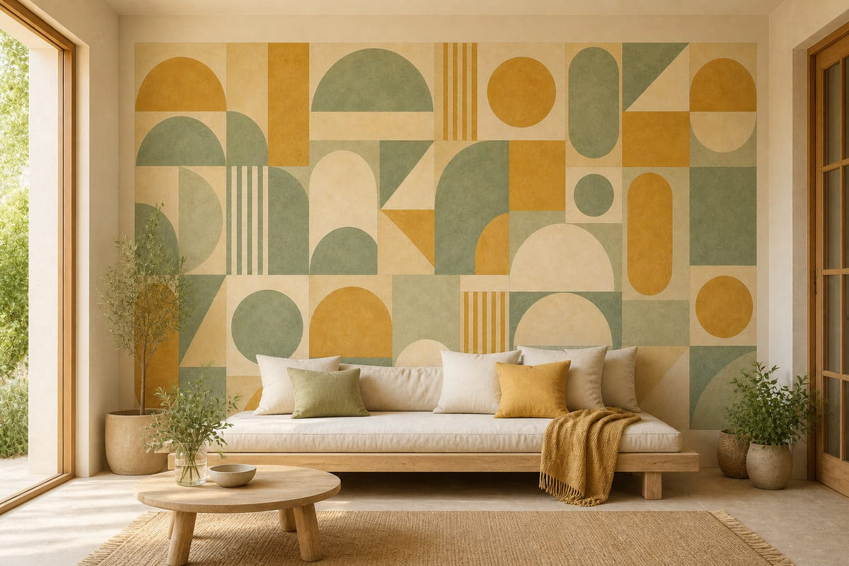 Cream Design Wallpaper Mural product view