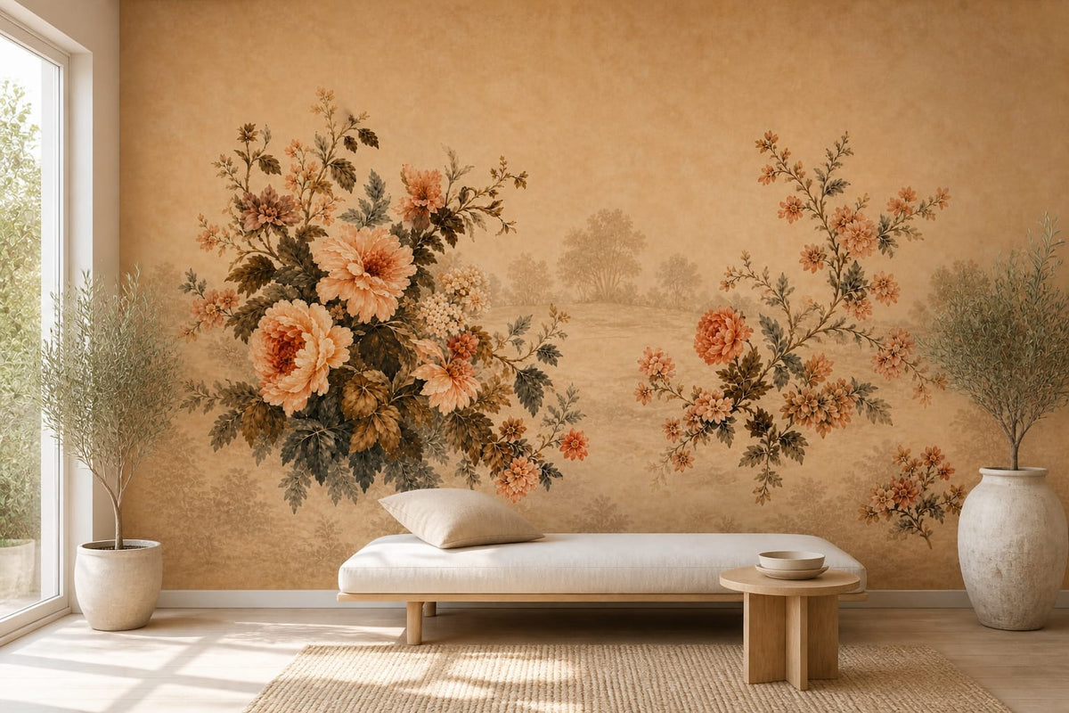 Cream Design Wallpaper Mural product view