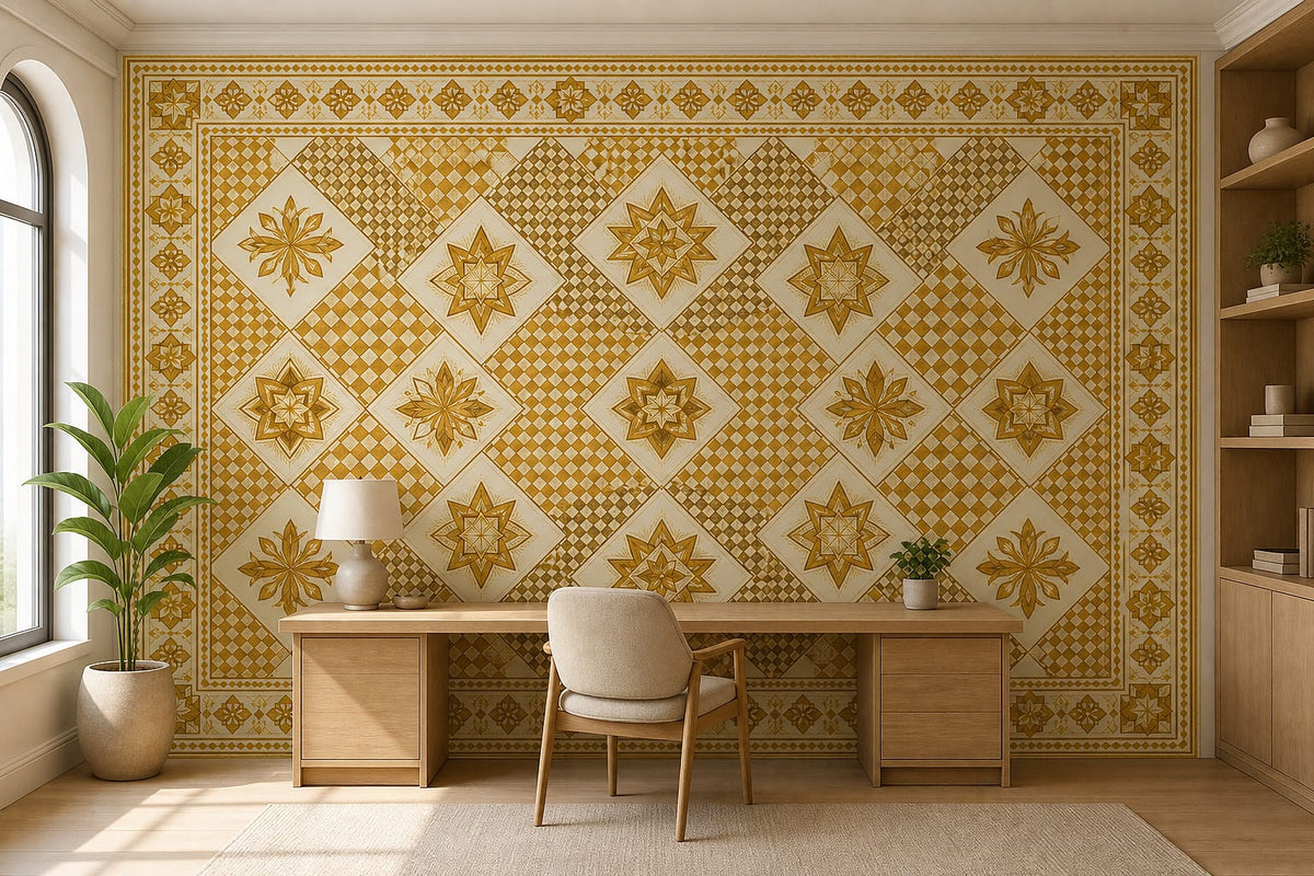 Cream Design Wallpaper Mural product view