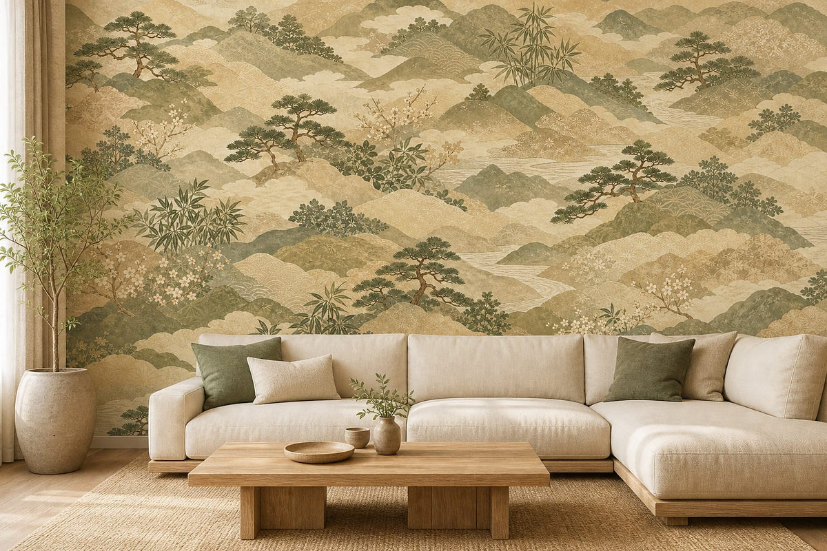 Cream Design Wallpaper Mural product view