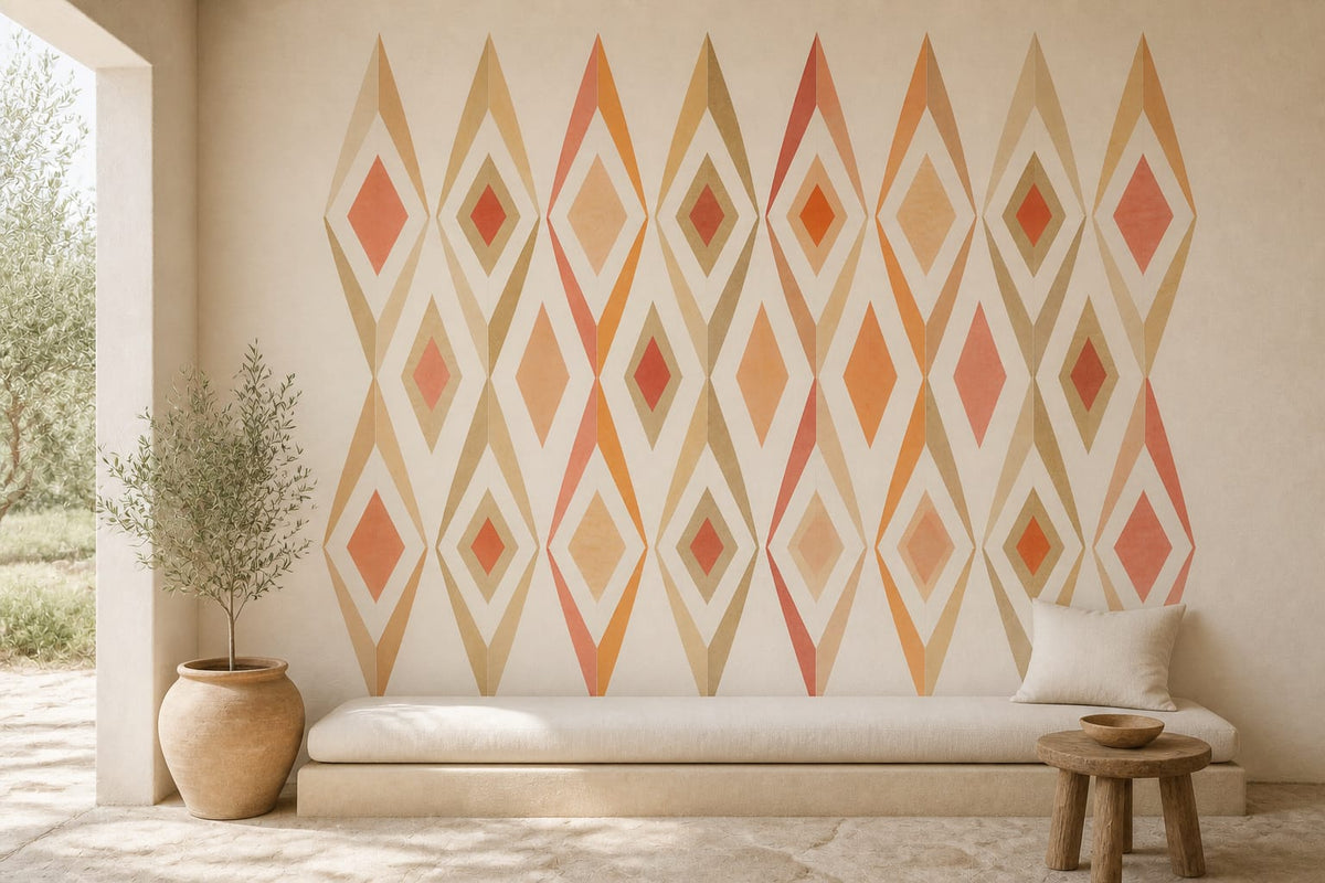 Cream Design Wallpaper Mural product view