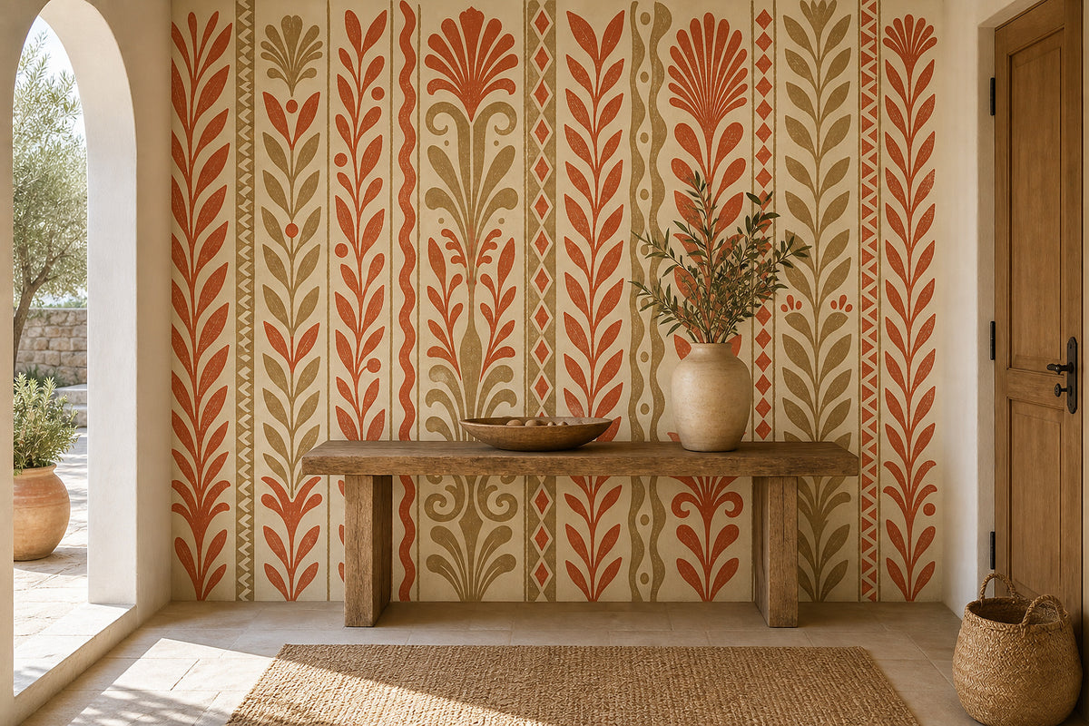 Cream Design Wallpaper Mural product view