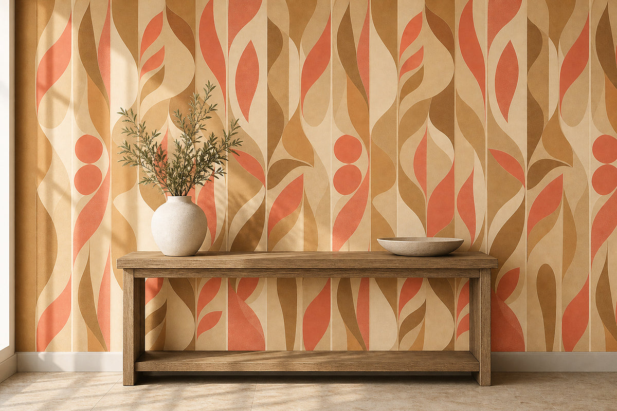 Cream Design Wallpaper Mural product view