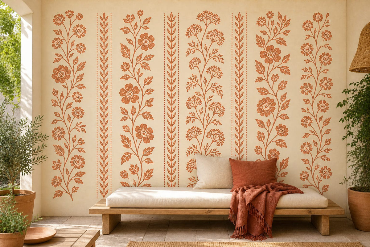 Cream Design Wallpaper Mural product view