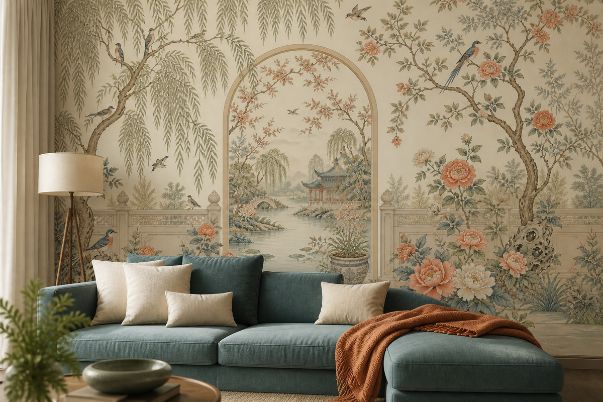 Cream Design Wallpaper Mural product view