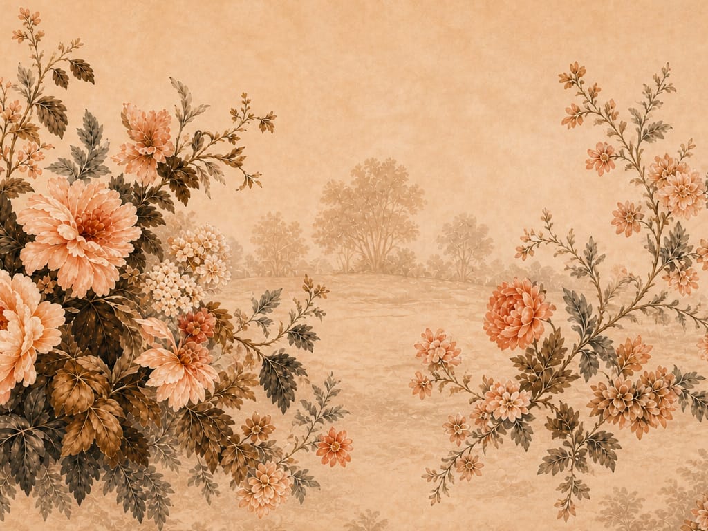 Cream Design Wallpaper Mural product view