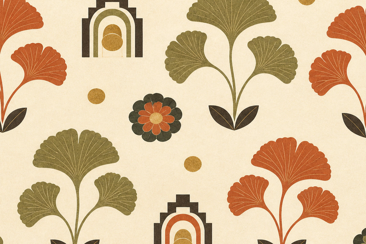 Cream Design Wallpaper Mural product view