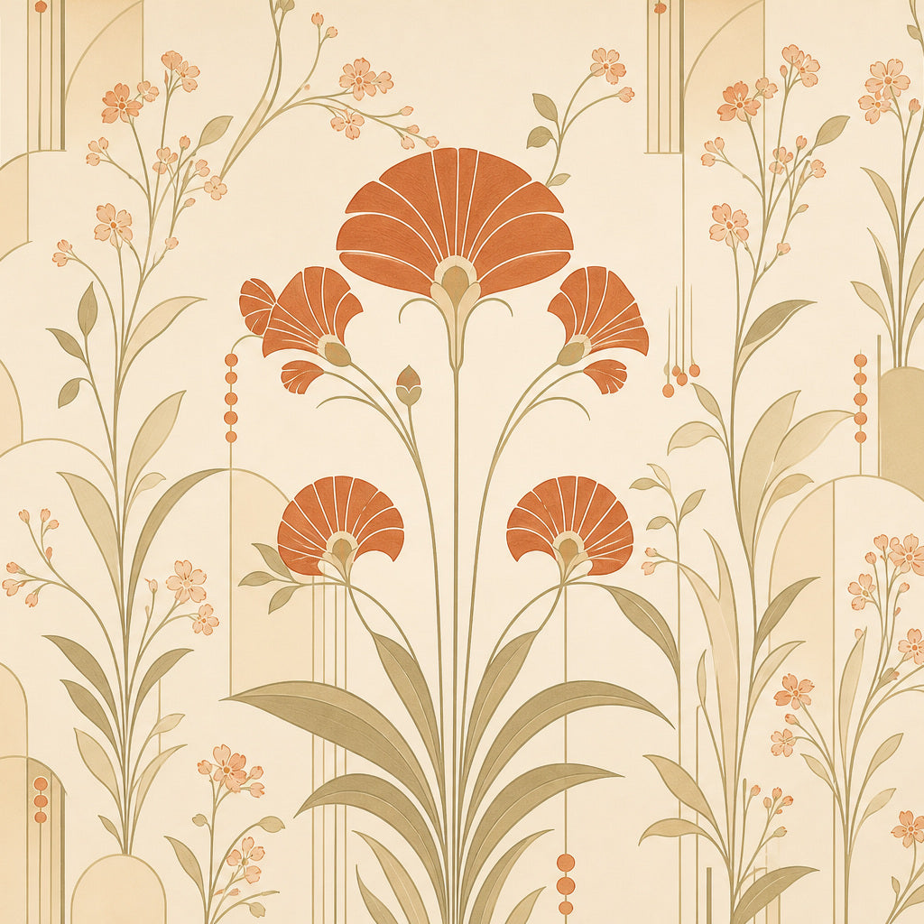Cream Design Wallpaper Mural product view