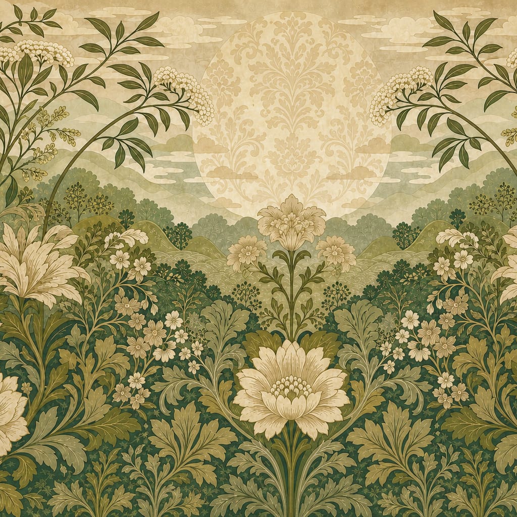 Cream Design Wallpaper Mural product view