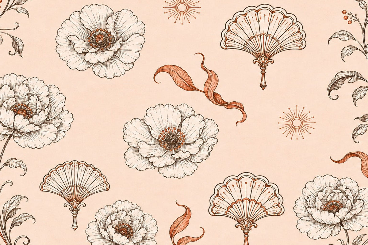 Cream Design Wallpaper Mural product view