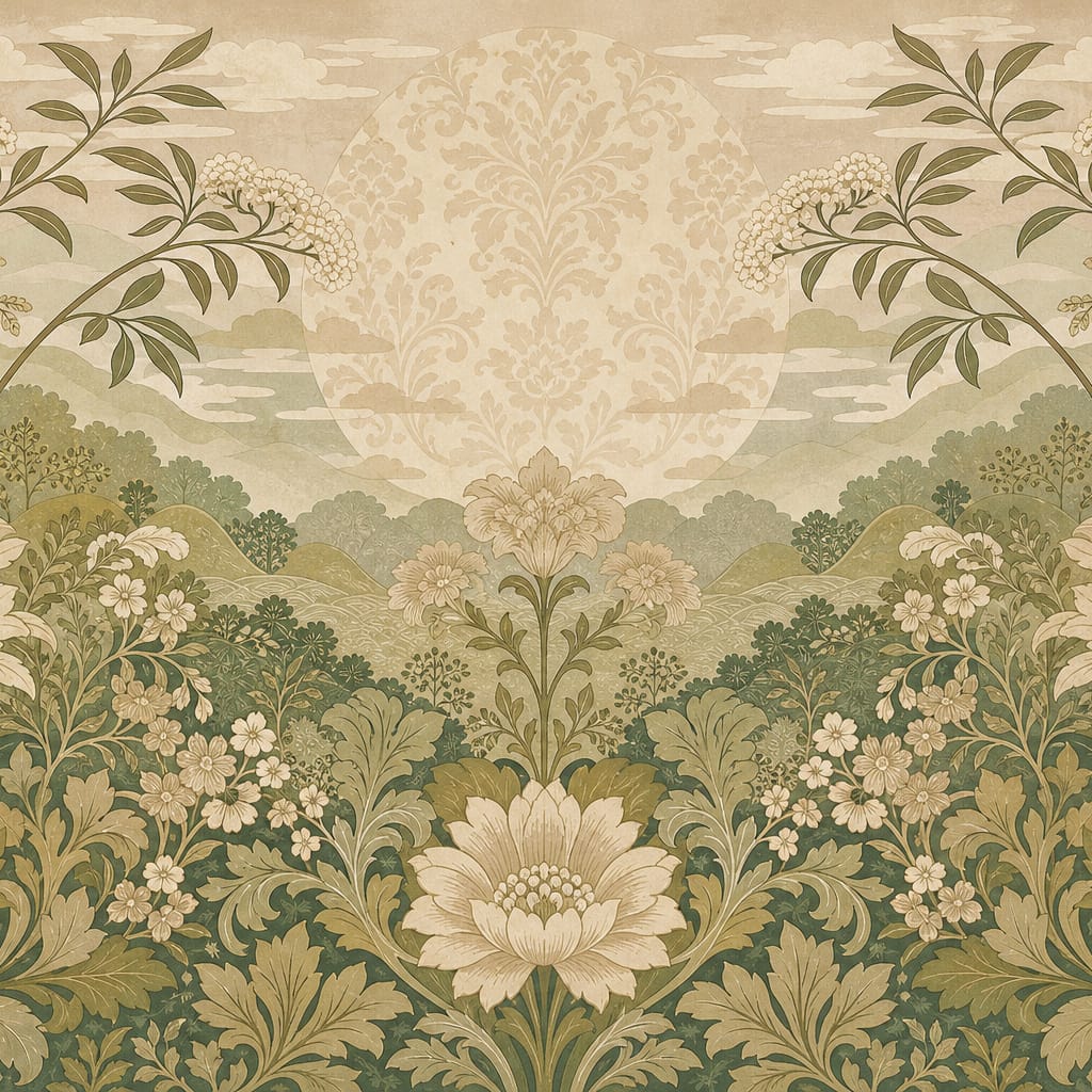 Cream Design Wallpaper Mural product view