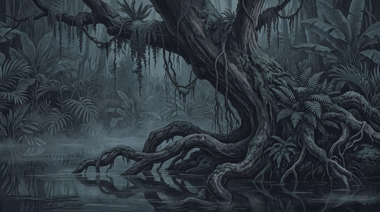 Ancient Mangrove Swamp Wallpaper Mural