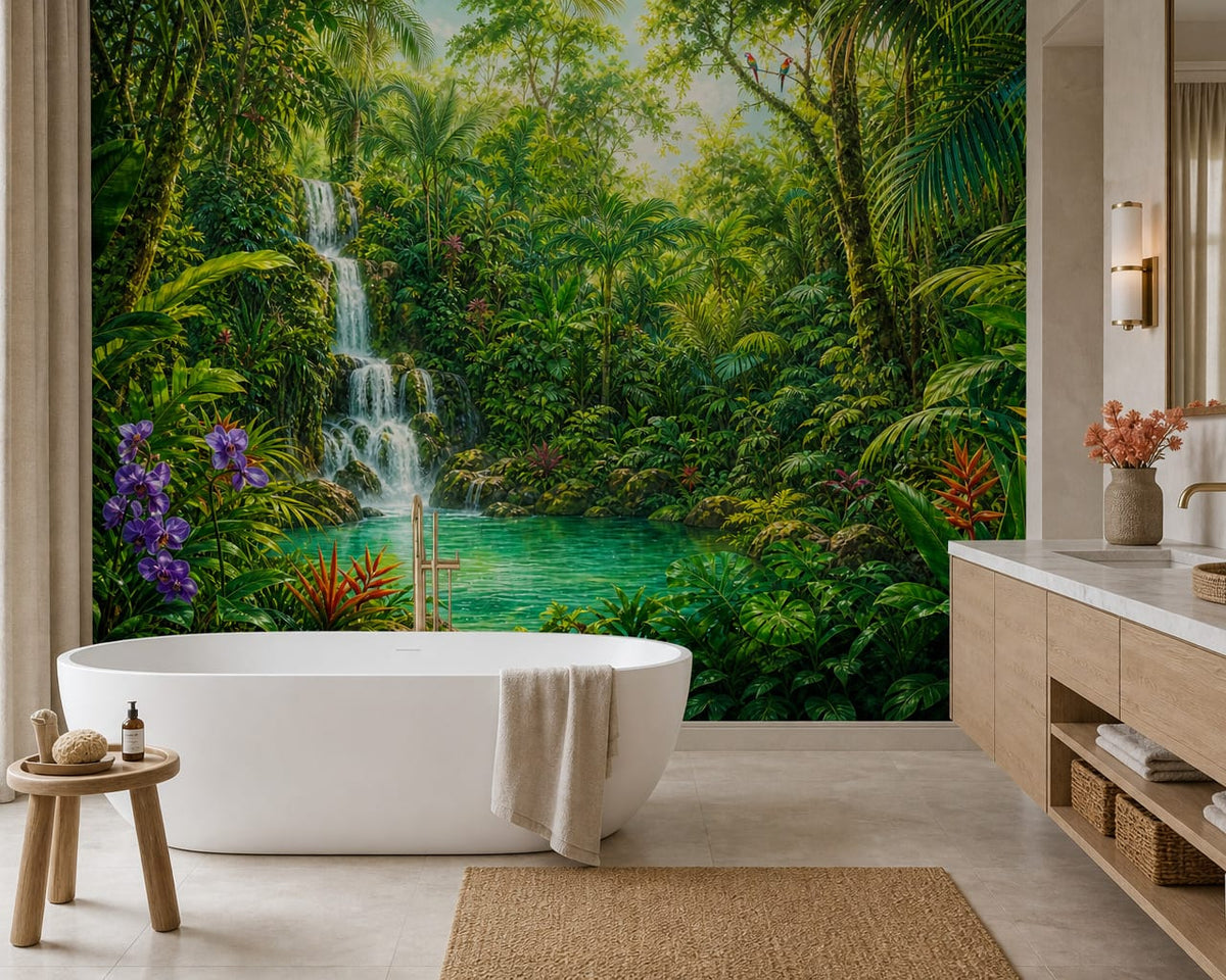 Emerald Orchid Wallpaper Mural product view