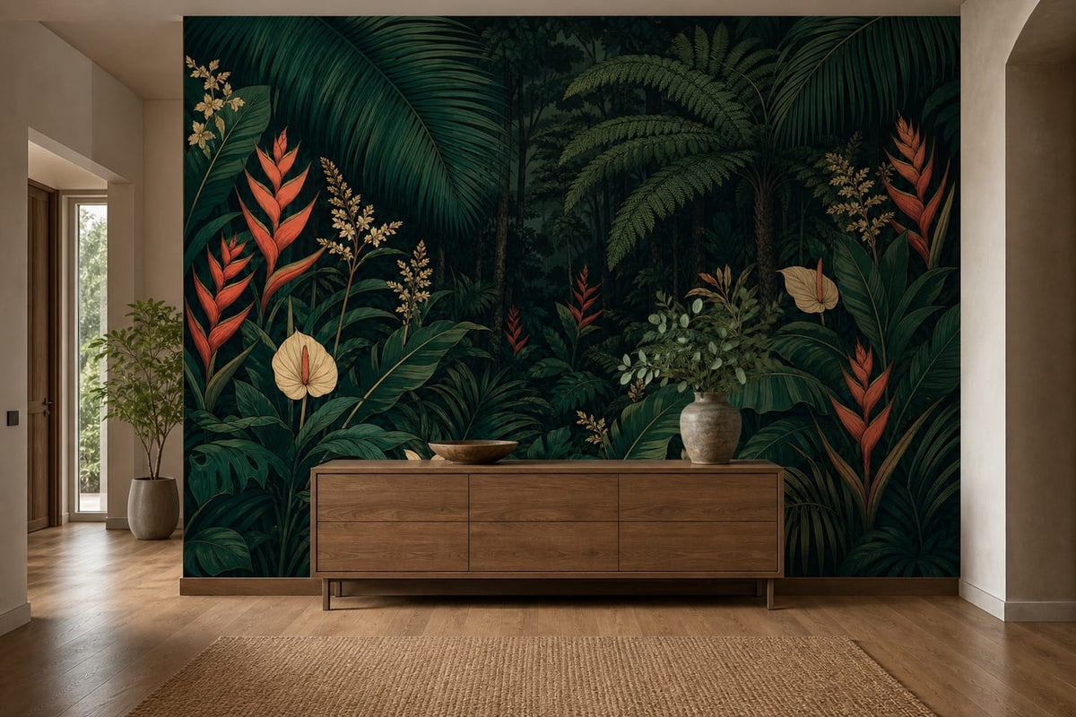 Emerald Palm Wallpaper Mural product view