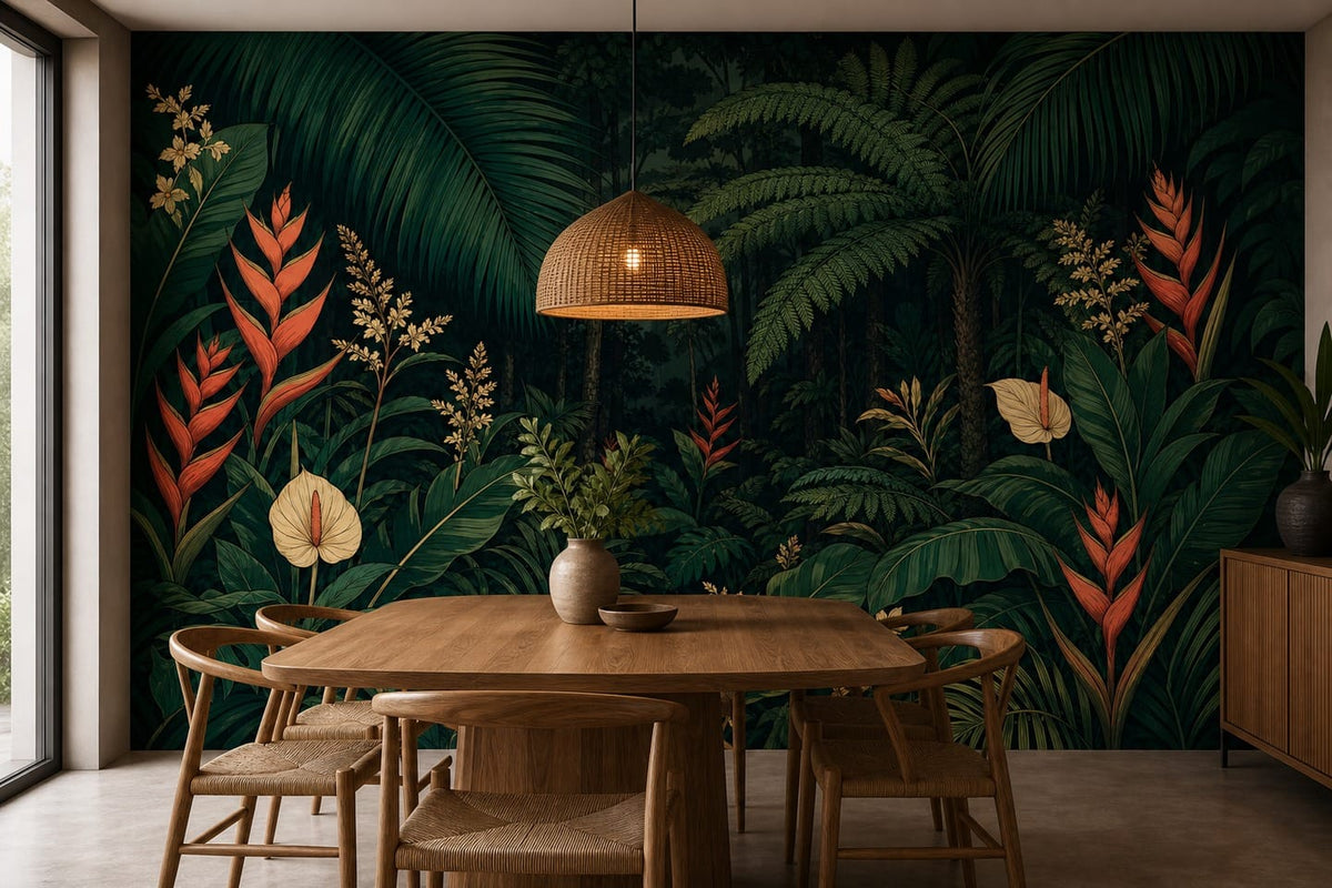 Emerald Palm Wallpaper Mural product view