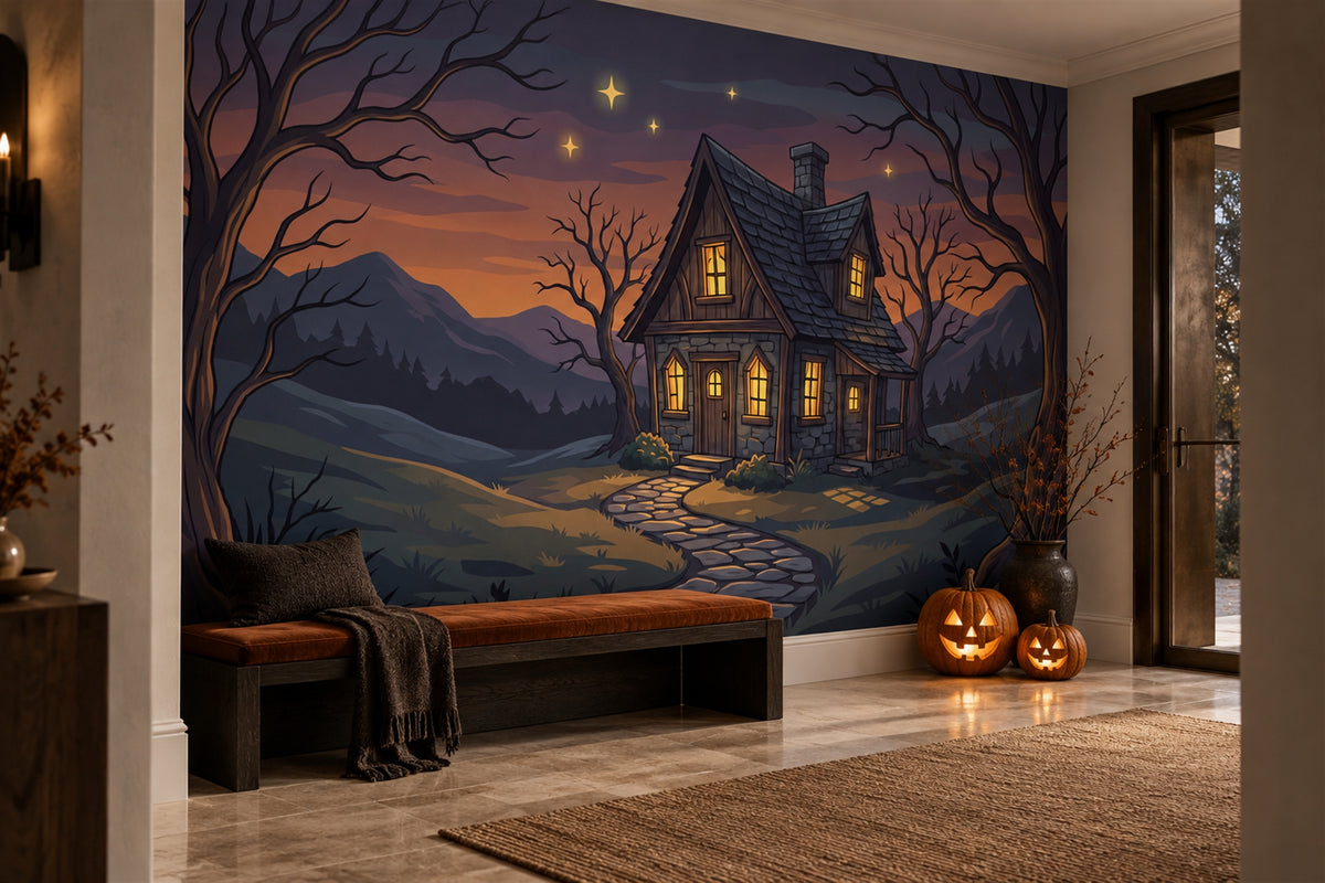 custom entryway navy cottage removable peel and stick non woven vinyl wallpaper mural