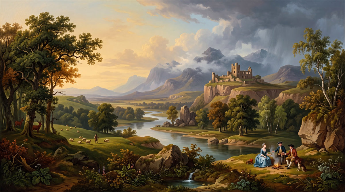 custom gold castle wallpaper mural wall peel and stick non woven vinyl removable main