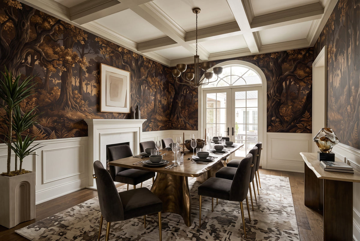 Dark Enchanted Forest Wallpaper Mural