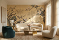 Ochre Flowering Mountain Garden Wallpaper Mural