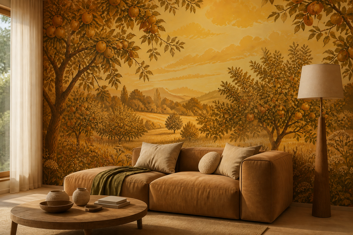 Golden Apple Wallpaper Mural product view