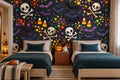 Black Candy Pattern Halloween Wallpaper Mural
