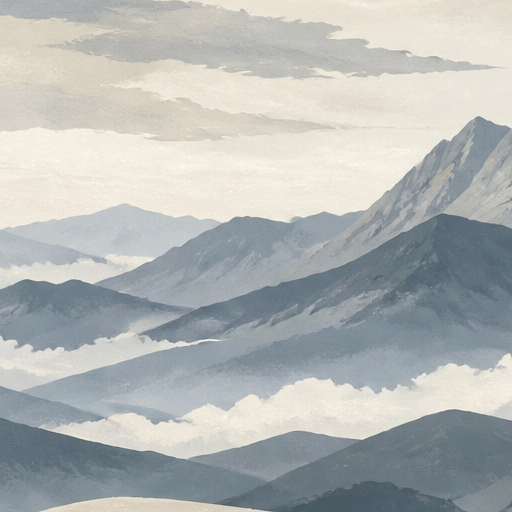 Gray Misty Wallpaper Mural product view