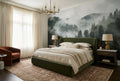 Misty Green Mountain Forest Wallpaper Mural