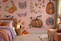 Pink Motifs Halloween Wallpaper Mural