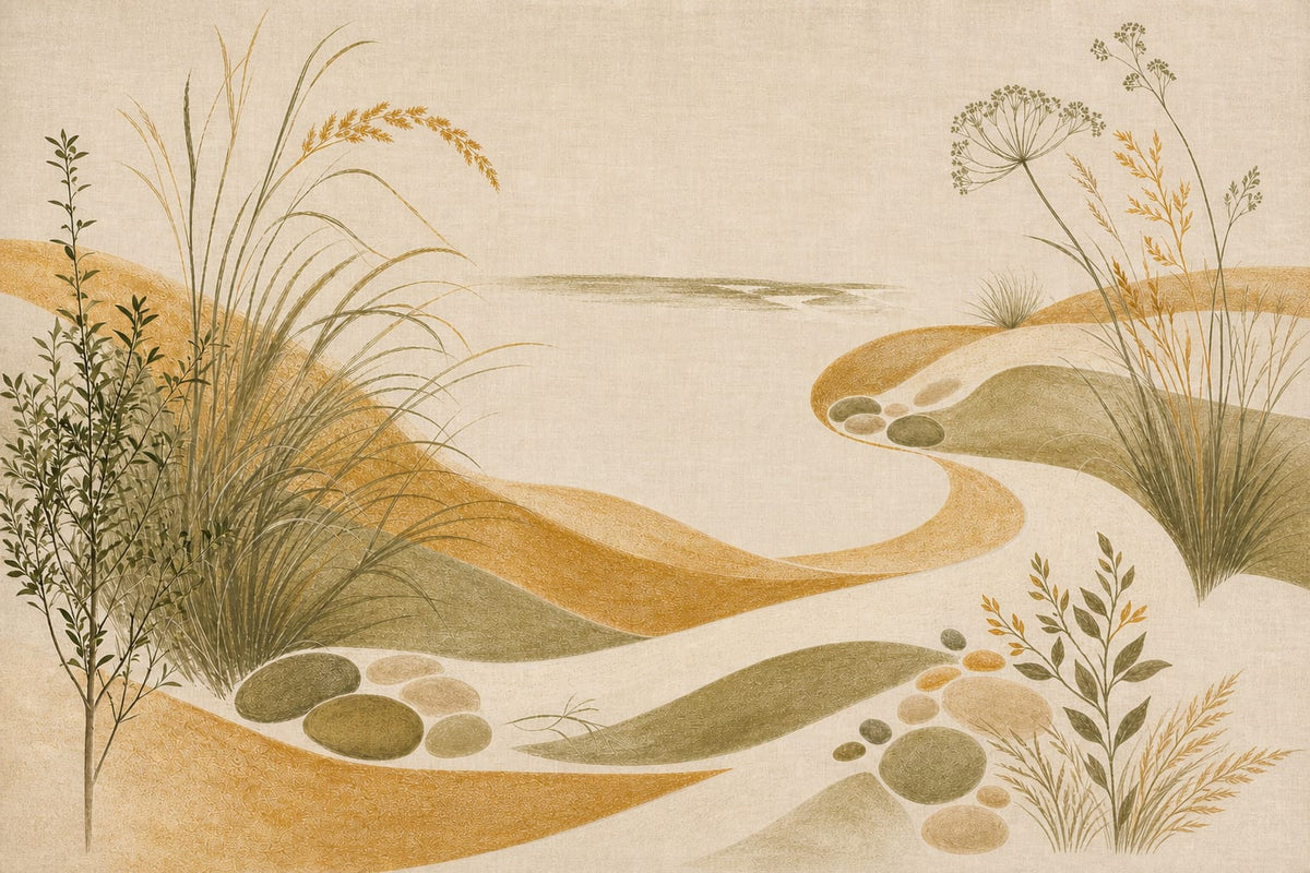 Honey Coastal Wallpaper Mural product view