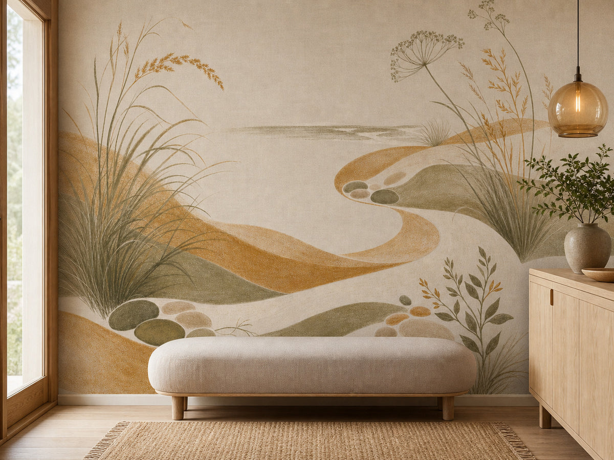 Honey Coastal Wallpaper Mural product view