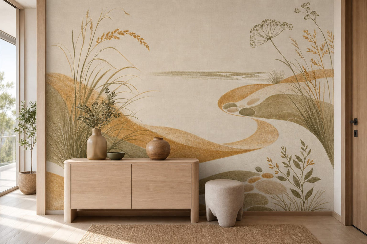 Honey Coastal Wallpaper Mural product view