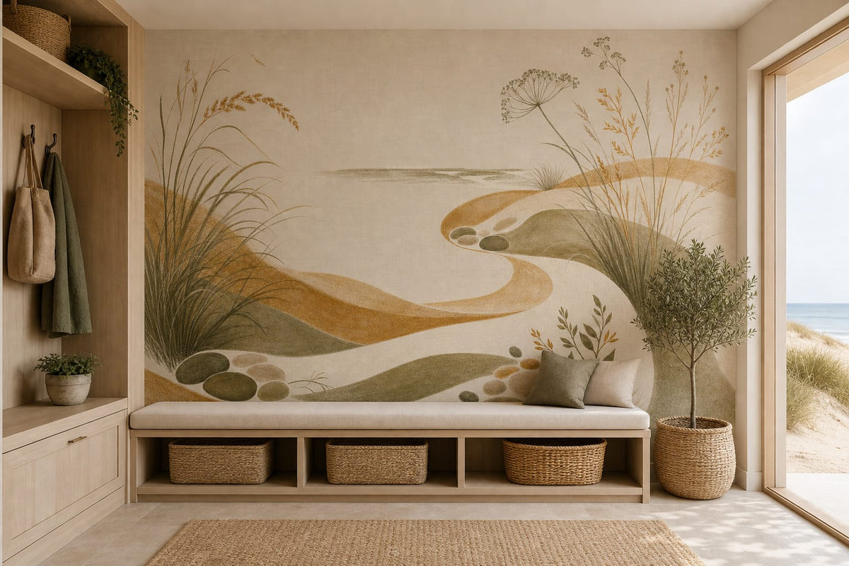 Honey Coastal Wallpaper Mural product view