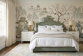 Ivory Pavilion And Moon Gate Wallpaper Mural