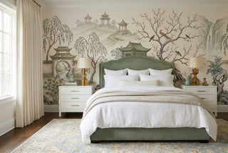 Ivory Pavilion And Moon Gate Wallpaper Mural