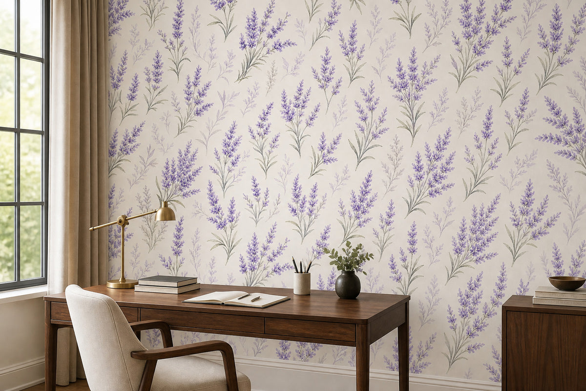 Lavender Field Wallpaper Mural product view