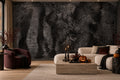 Black Dark Forest Texture Halloween Wallpaper Mural