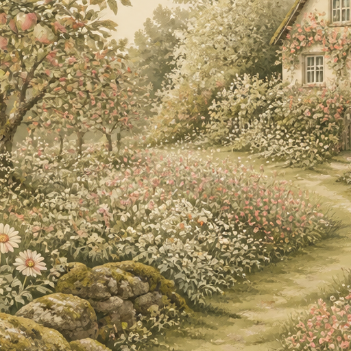 Moss Cottage Wallpaper Mural product view