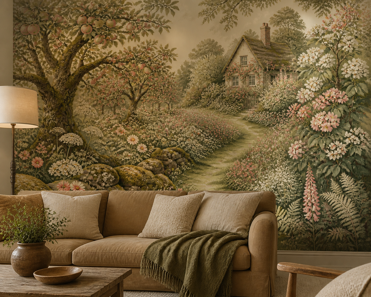 Moss Cottage Wallpaper Mural product view