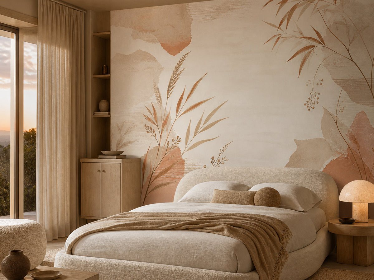 Neutral Oatmeal Wallpaper Mural product view