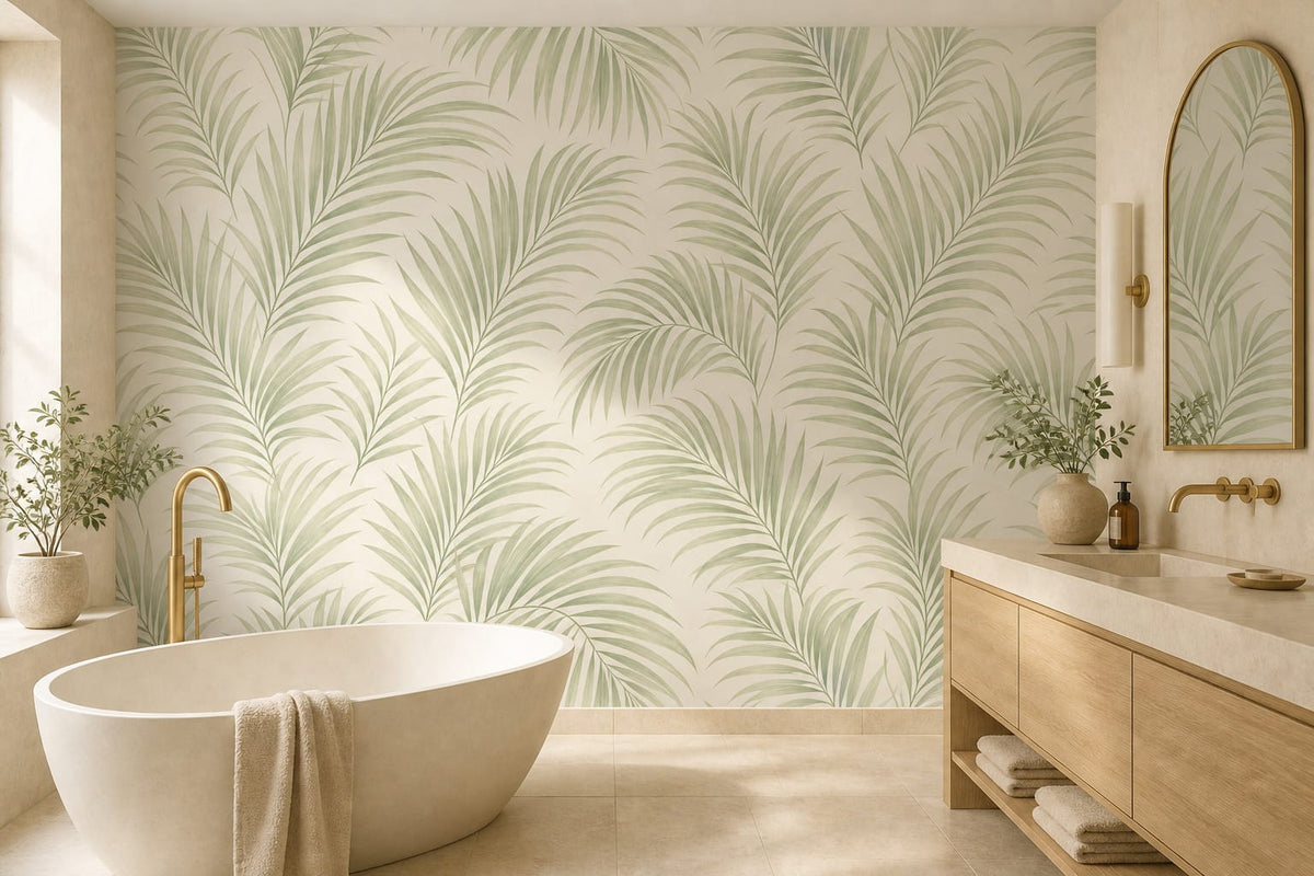 Neutral Palm Wallpaper Mural product view