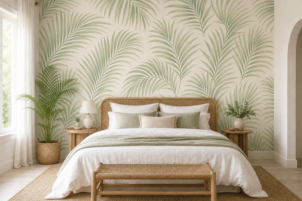 Neutral Palm Wallpaper Mural product view