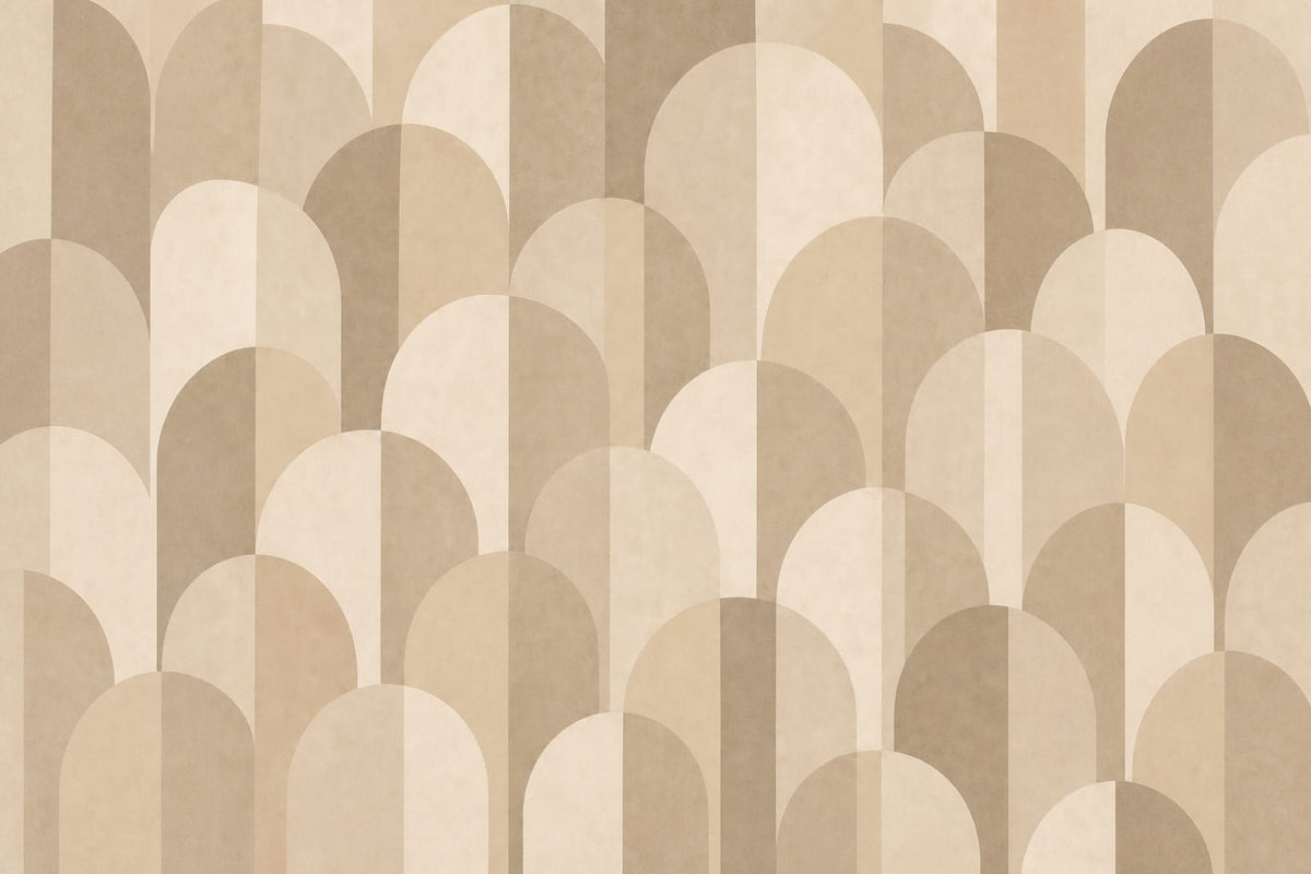 Neutral Soft Arc Wallpaper Mural product view