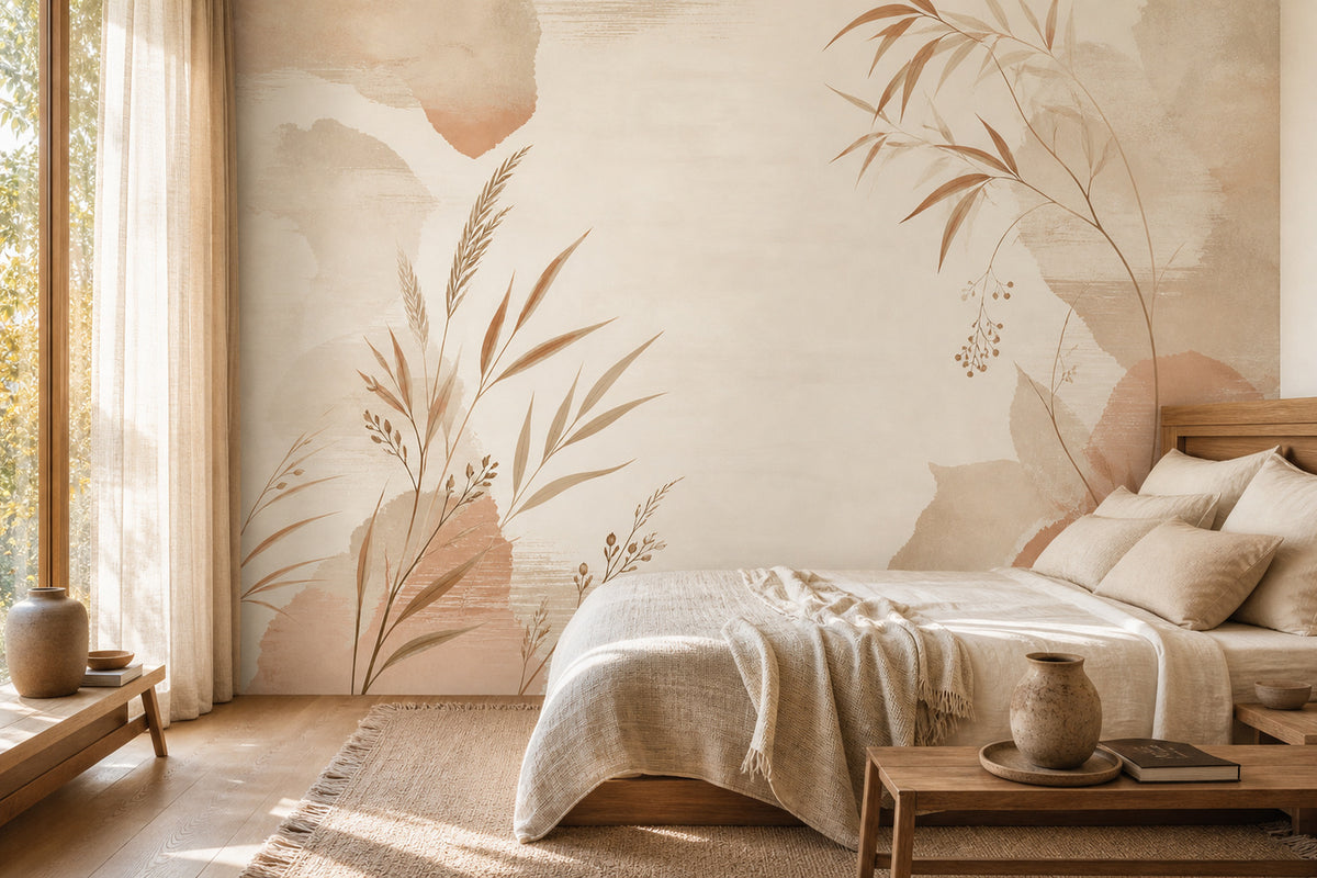 Neutral Oatmeal Wallpaper Mural product view