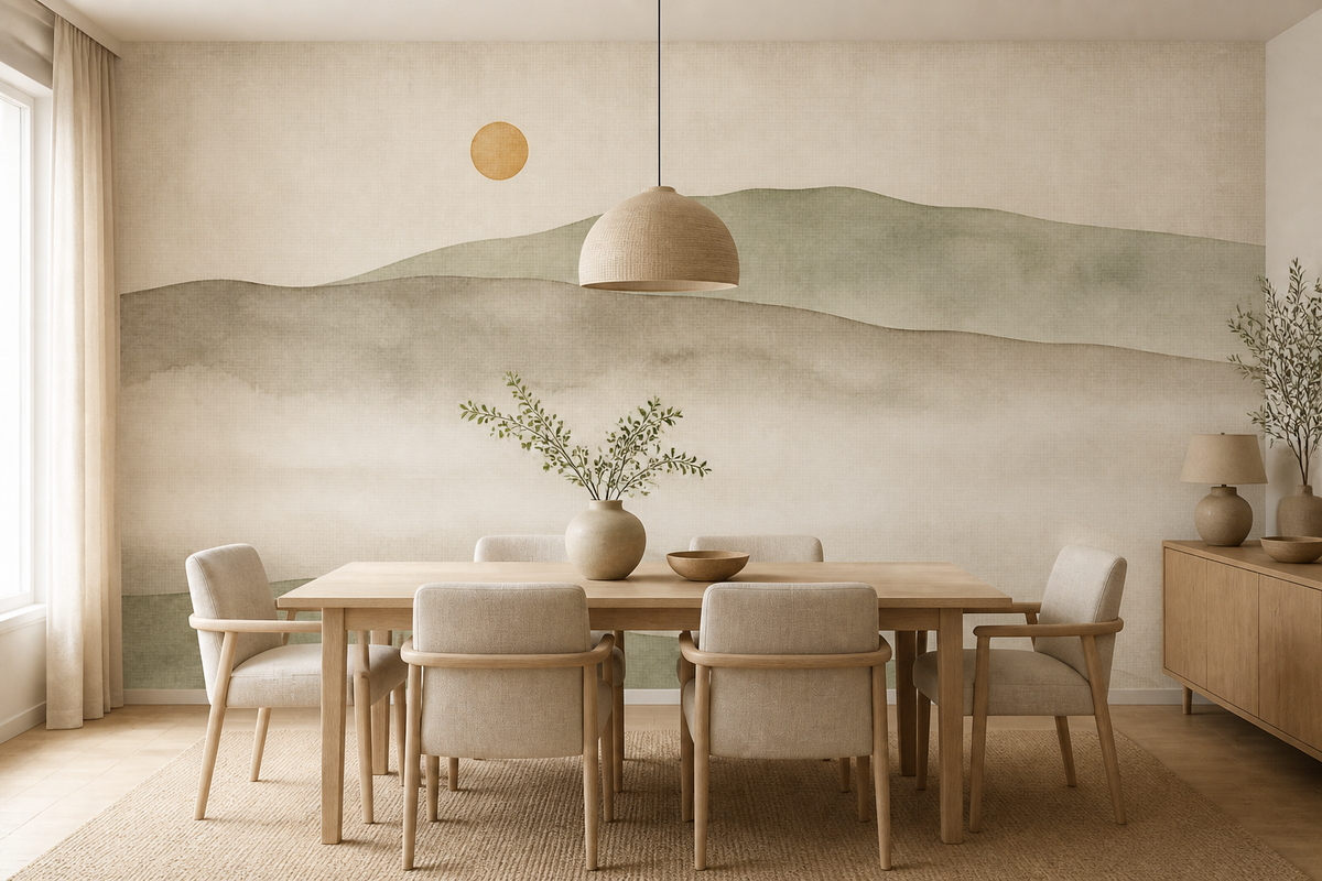 Neutral Greige Wallpaper Mural product view