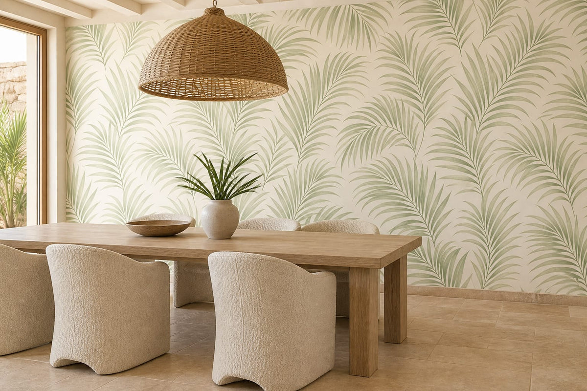 Neutral Palm Wallpaper Mural product view
